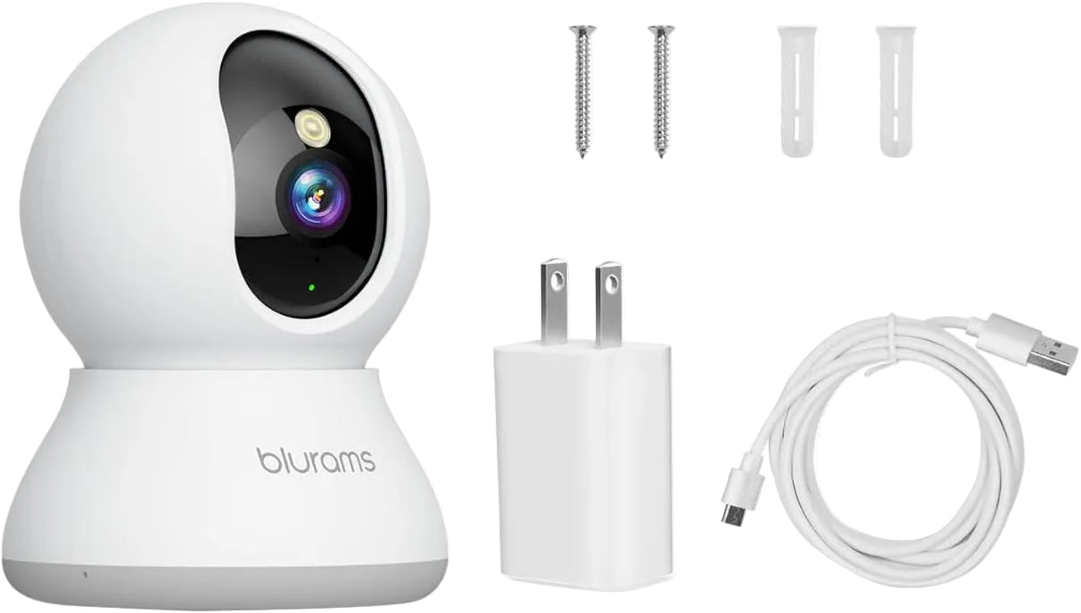 Pet Camera 2K, Indoor Cameras, Dog Camera, 360° Home Security Cameras, Color Night Vision, Motion Tracking, 2-Way Talk, Cloud&Sd, APP Control, Works with Alexa
