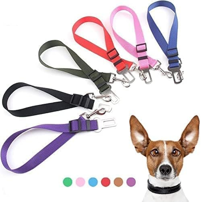 MAIN Adjustable Dog Car Safety Seat Belt - Harness Dog Seatbelt Safety Lead - Cat & Pets (BLACK)